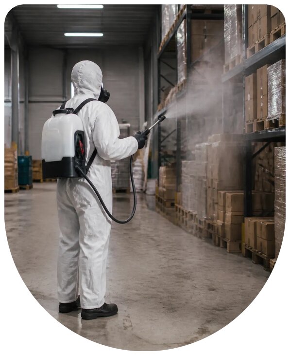 Профессиональная дезодорация склада от запахов в Костомукше